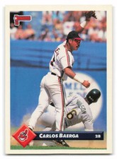 Carlos Baerga 1993 Donruss BASEBALL #405 Cleveland Indians