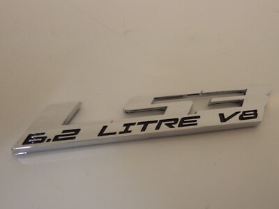 ''LS3 6.2 LITRE V8'' FRONT BUMPER BAR BADGE (SERIES 2) Fit HOLDEN COMMODORE VF V8