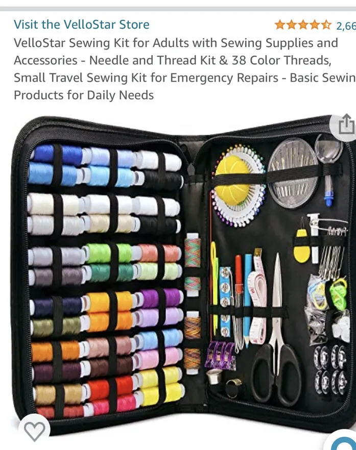 VelloStar Sewing Kit for Adults with Sewing Accessories and Supplies - 38  Color