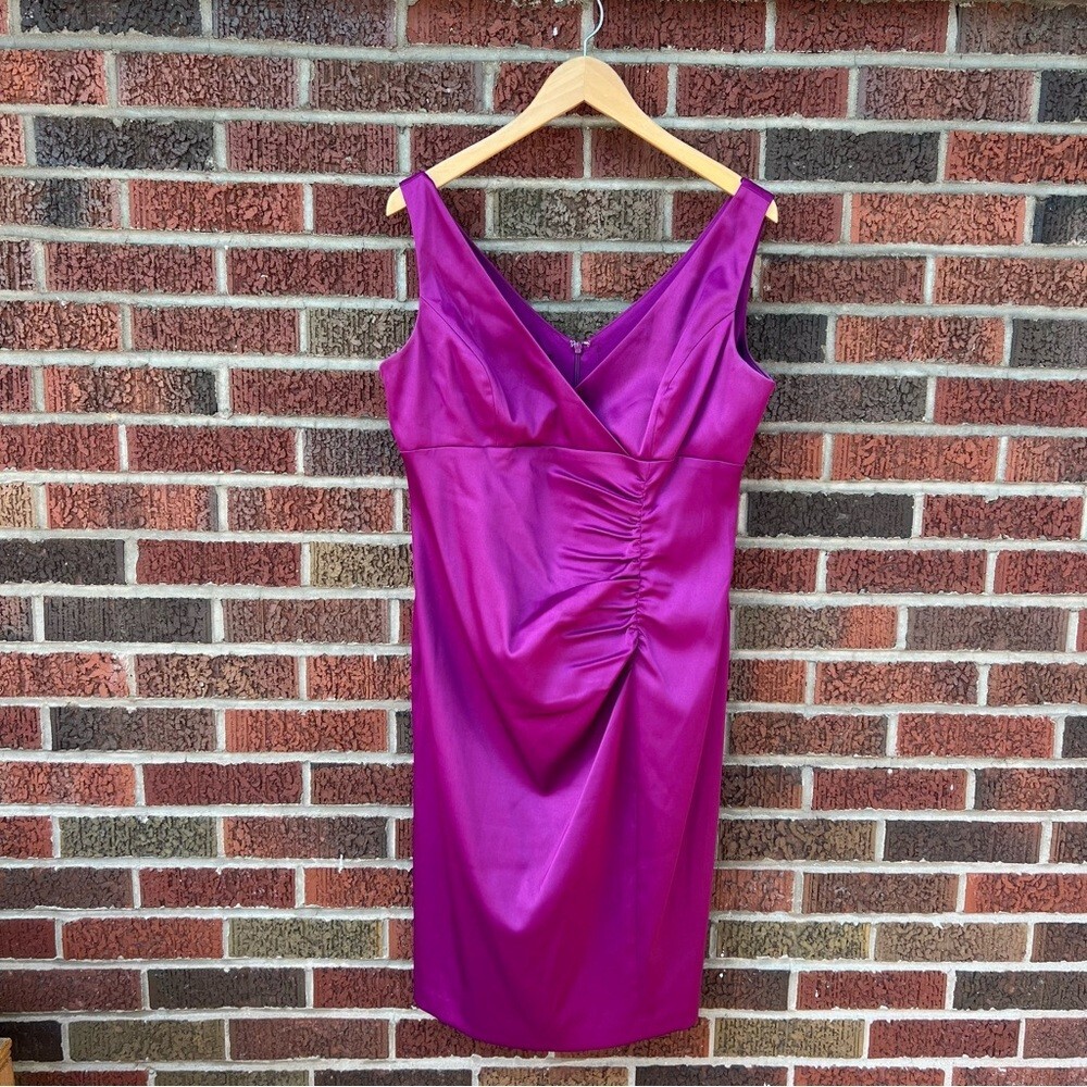 bright purple dress ALYCE Paris 6266 Sweetheart Chiffon Bright Purple / 4 out design and high slit provide a modern twist KissProm Spaghetti Straps Lilac Corset