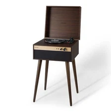 RECORD PLAYER WITH STAND Speakers and Wireless Bluetooth