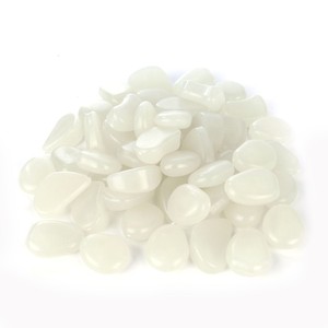 100pcs Cailloux Pierre Galet Fluorescent Lumineux Aquarium Jardin Piscine Décor