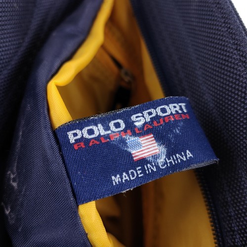 Polo Sport Ralph Lauren Tote Style Cabin Bag - Blue/Yellow - Vintage Y2K - Foto 6 di 7