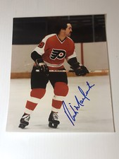 Rick MacLeish Signed Autographed  8x10 Philadelphia Flyers Hockey Photo