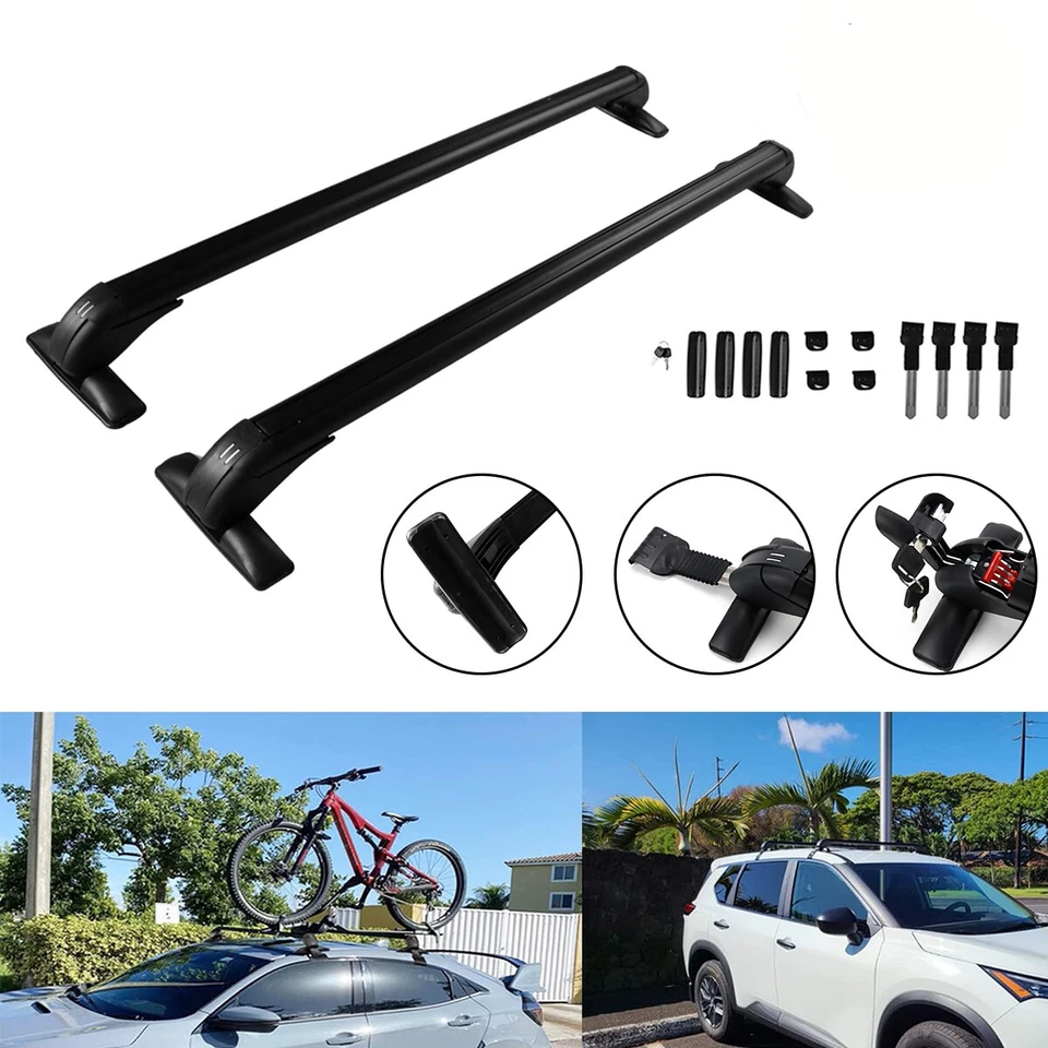 43.3" For Toyota Corolla SE 2005-2020 2019 Roof Rack Cross Bar Luggage Carrier Foto 2 de 4