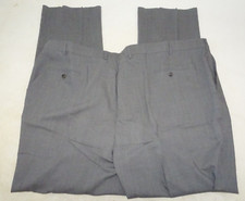Joseph Feiss Men W52 x L Dress Pants Gray Pleated Wool Blend Unhemmed NEW