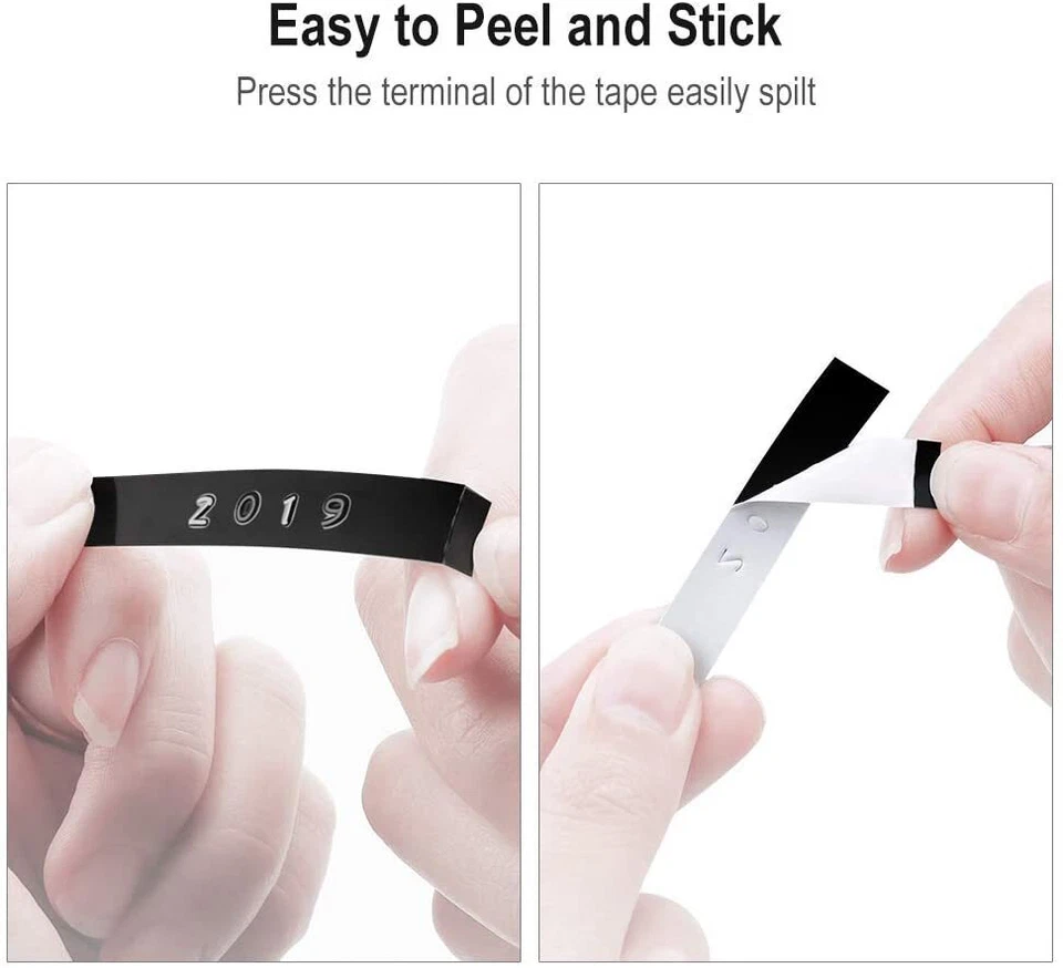 5PK For DYMO Organizer Xpress Label Maker 3D Embossing Tape 520109 Black 3/8" - Image 2 of 4