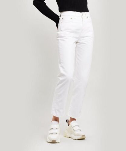 Acne Studios White Mece Straight jeans 26/32.