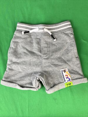 Garanimals Baby Boy French Terry Shorts 6-9M Medium Grey