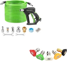 Tool Daily Sewer Jetter Kit for Pressure Washer 50 FT, Pressure Washer Spray Noz