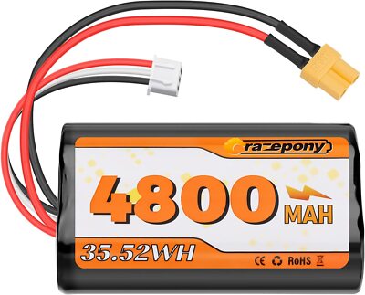 7,4V 4800mAh 2S Li-Ion Akku für RadioMaster TX16S Sender 
