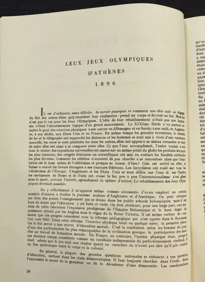 1896 Athens, Greece Olympic Games 1986 Translation! Greek French & English! - Image 4 of 4