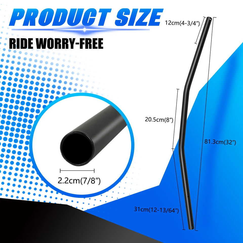 7/8" Motorcycle Handlebar Drag Bar For Ducati Streetfighter V4S Scrambler Bobber - Image 2 of 4