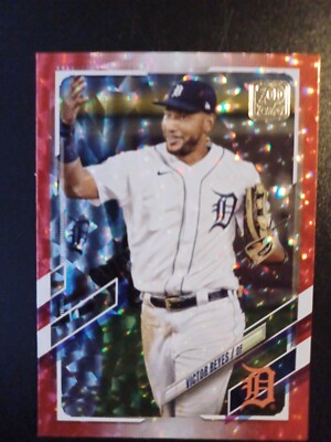 2021 topps series 2 Victor Reyes Red Ice Foil /199