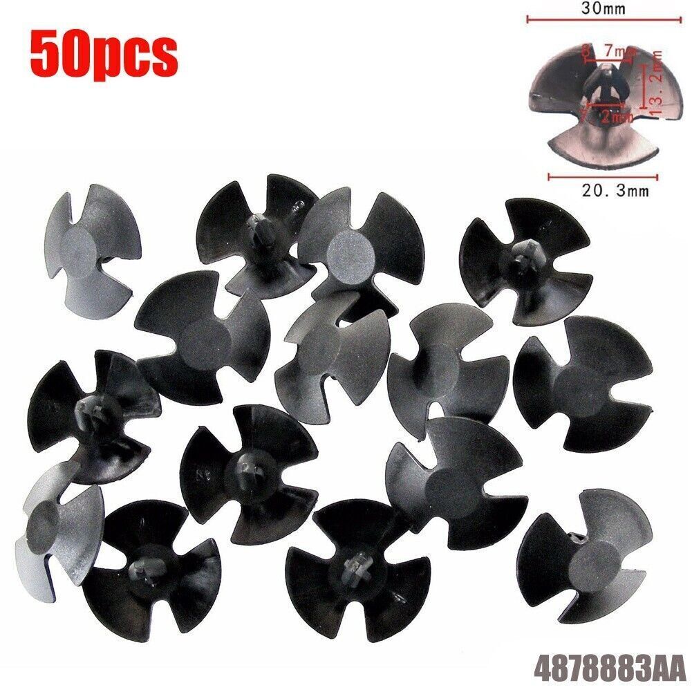 50Pcs Hood Insulation Retainer Clips 4878883AA Fit For Dodge