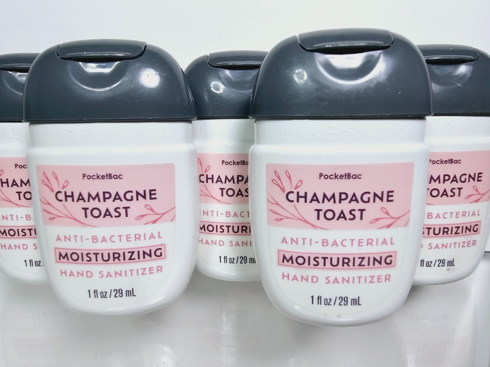 5 CHAMPAGNE TOAST Moisturizing Sanitizer POCKETBAC 1oz Bath & Body Works NEW eBay
