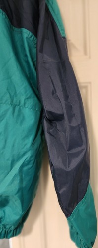 Olivia Valere woman Medium Activewear Jacket Green Colorblock Mock Mesh Lined - Picture 3 of 6