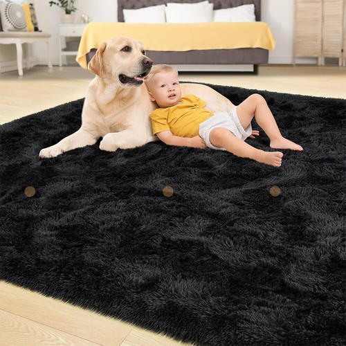 Floor Rug Rugs X-Large Fluffy Area Carpet Shaggy Soft Pads Living Room Bedroom - Picture 9 of 12