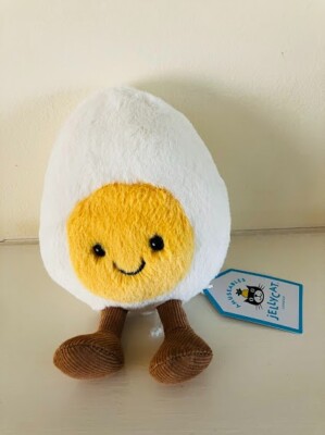 JELLYCAT I AM AMUSEABLES HAPPY GEKOCHTES EI BRANDNEU MIT ETIKETT ORIGINAL A6BEN