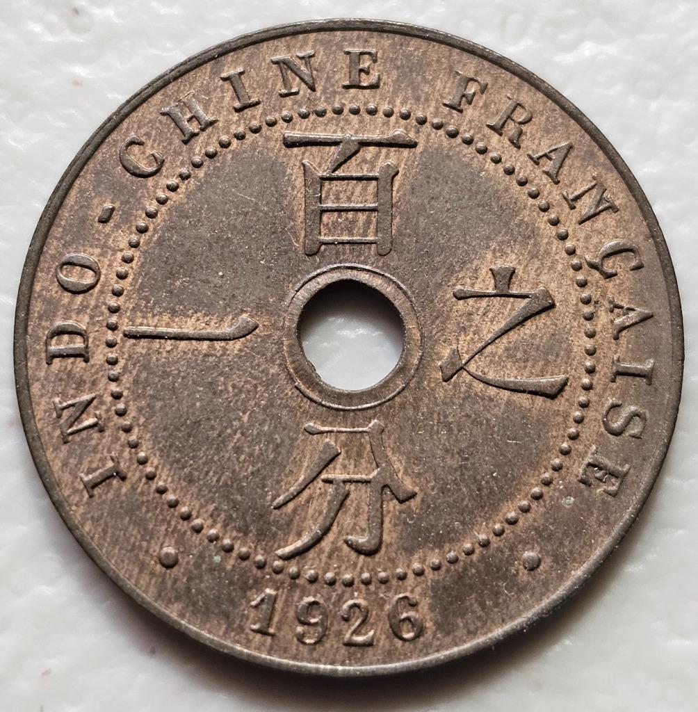 Indochina 1 Cent 1926A Unc