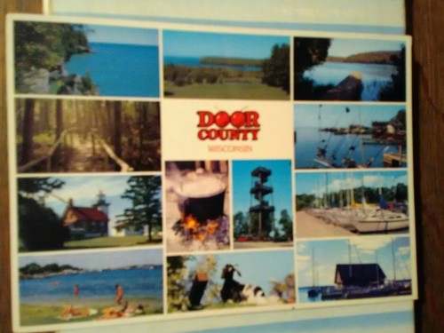 VINTAGE POST CARD DOOR COUNTY WISCONSIN. - Picture 9 of 12