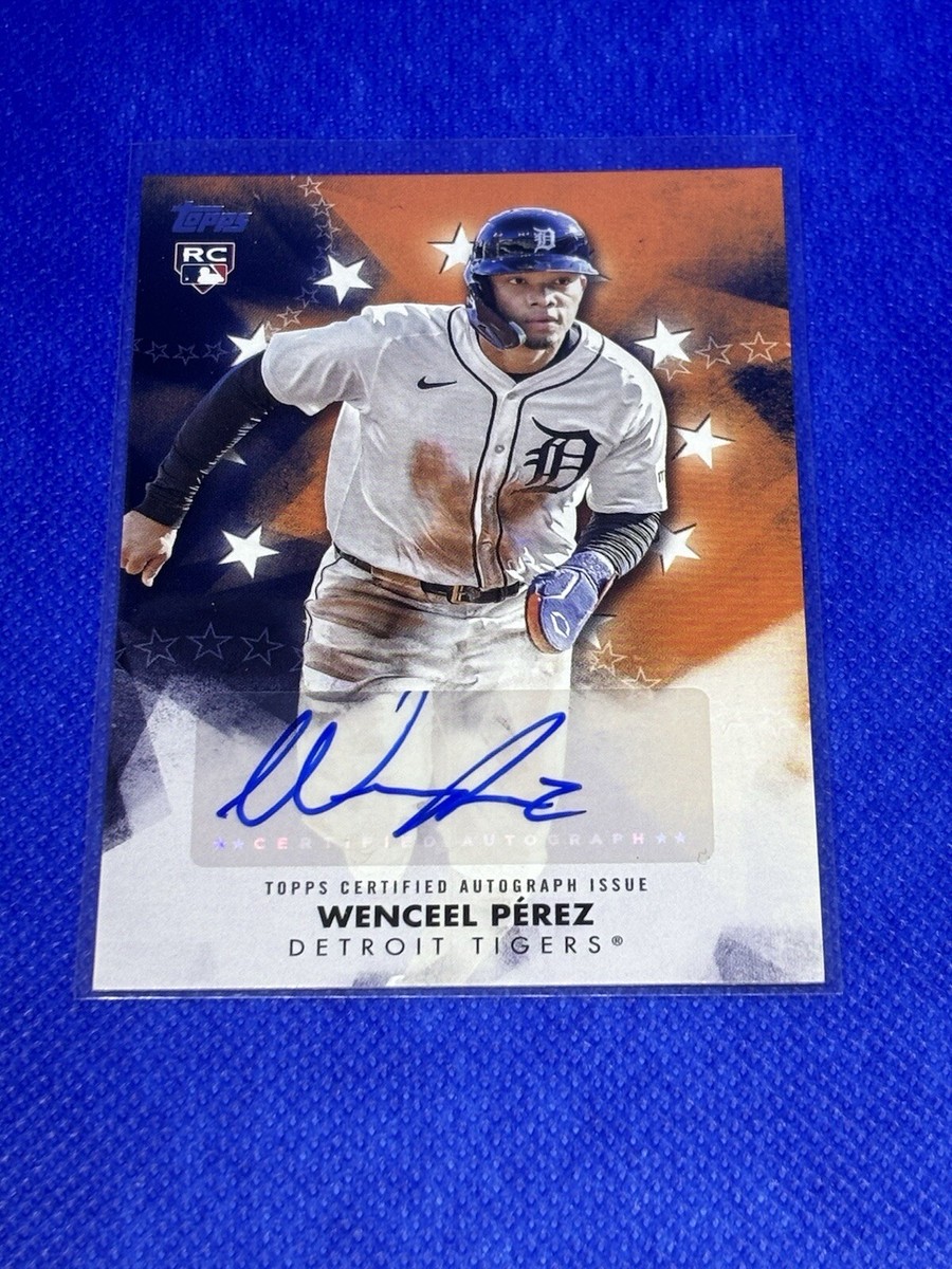 2024 Topps Update Wenceel Perez Baseball Stars Autograph