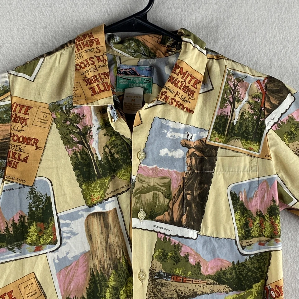Camisa Hawaiana Reyn Spooner De Colección Niño Mediana 10-2 Parque Yosemite Puntada Única Foto 2 de 4