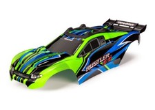 Traxxas 6734G Body, Rustler 4X4, Green Blue