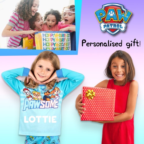 Paw Patrol Pijama Personalizado para Niños Manga Larga Invierno PJ Set Suave Regalo - Imagen 6 de 7