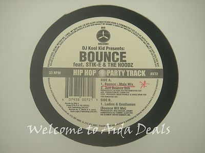 DJ Kool Kid Bounce Feat. Stik-E & the Hoodz, Hip Hop party track LP (VG) 12''