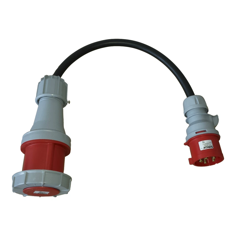 CEE Adapter CEE 32A Stecker auf CEE 63A Kupplung Starkstrom Kabel Sirox, PCE