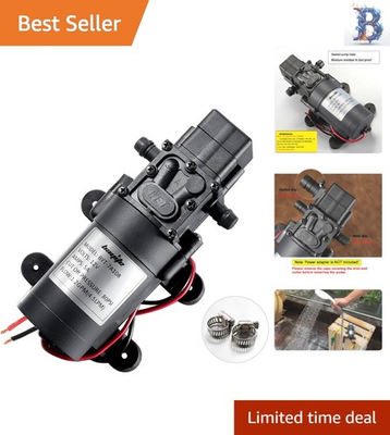 #ad 12V DC Pump with Corrosion Resistant Design 4.5 L min for Easy Transfer $40.16