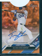 Tommy Edman  2024 Topps Now #WS-14C Red Parallel On Card Auto /5 Sealed