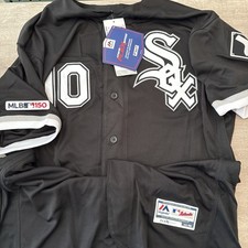 Majestic Authentic Collection Yoan Moncada Chicago White Sox Black Alternate 48