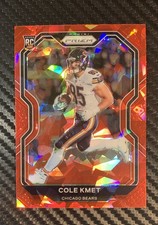 2020 Panini Prizm - Rookie Cole Kmet #305 Red Ice Prizm (RC)