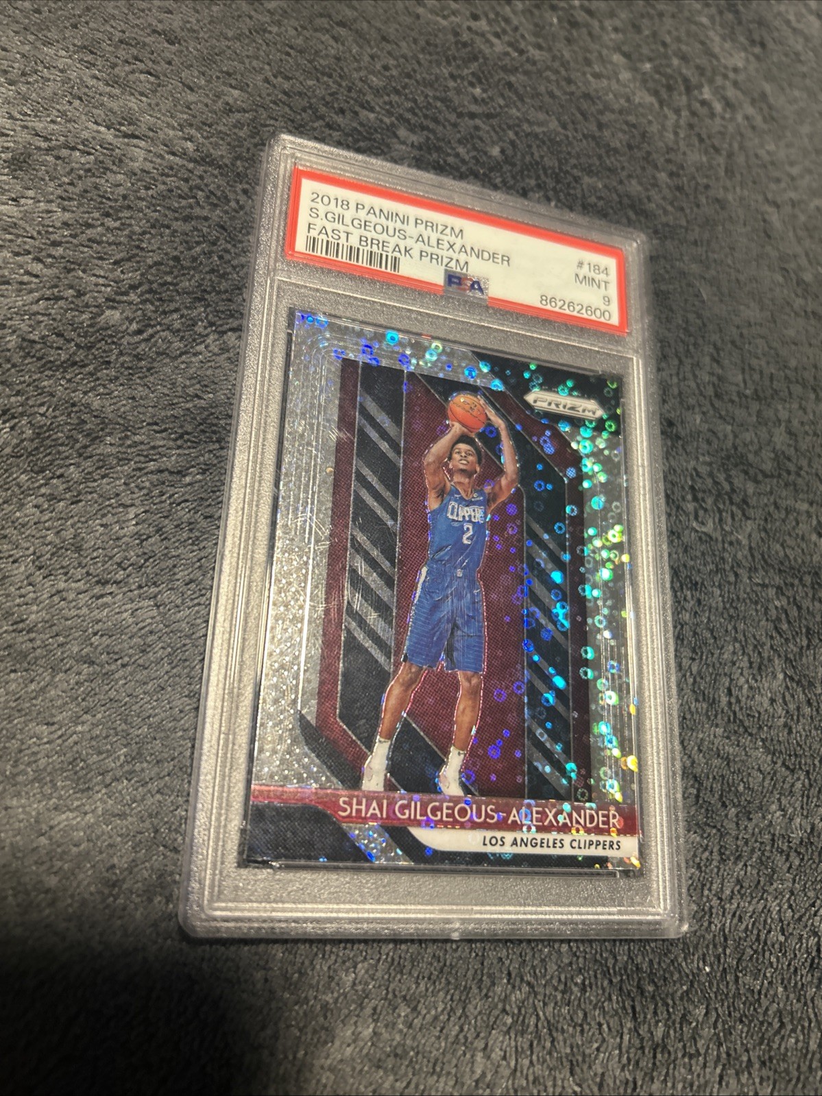 2018-19 Panini Prizm - Shai Gilgeous-Alexander #184 Fast Break Prizm (RC)