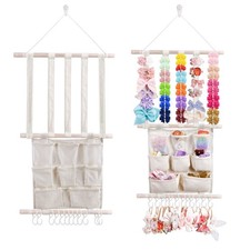 Hair Bows Holder Headband Organizer for Girls, Hair Clips Hanger Storage with...