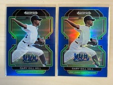 (2) 2022 Panini Prizm Draft Picks Gary Gill Hill Blue Prizm Auto /99 Autograph