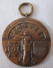 Antique Bronze Walter G. Allen Post Veterans of Foreign Wars (VFW) Victory Medal
