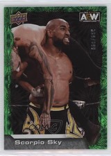 2022 Upper Deck AEW All Elite Wrestling Green Pyro /399 Scorpio Sky #26 0w6