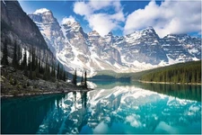 1000 Piece Jigsaw Puzzle for Adults, Moraine Lake Canada Scenic Landscape Poster