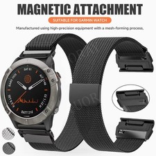 Quick Fit Metal Loop Strap Band For Garmin Fenix 9 8 7 7X 6 6X Pro 5 5X 3HR Epix