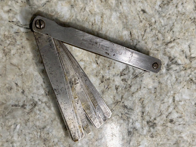 Moore & Wright No 390M metrische Fühlerlehre 18 Blätter