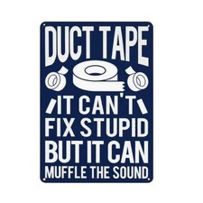 Funny Metal Tin Sign   Vintage Sarcastic Wall Decor for Man Cave, Bar, Bathroom