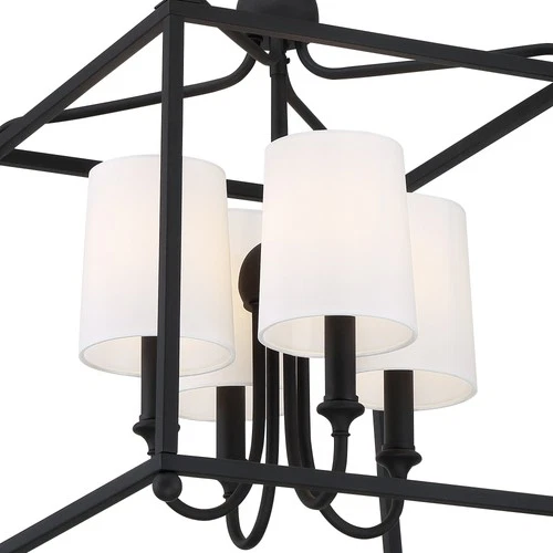 Crystorama Lighting Group 2245 Sylvan 4 Light 16"W Pendant - Nickel - Picture 2 of 12