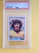 1978 Panini World Cup Argentina 78 #254 Zico PSA 4 Brazil Rookie World Cup