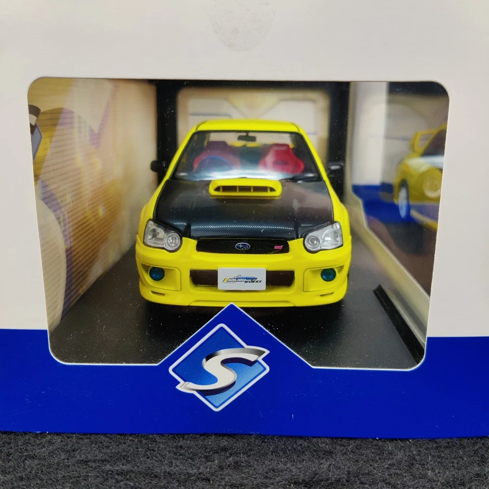 AUTO SOLIDA SUBARU IMPREZA WRX STI STREETFIGHTERS GIALLO 2003 1:18 NUOVA SCATOLA - Immagine 4 di 4