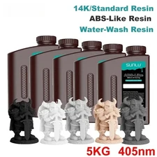5KG ABS-Like/Standard/Water-Wash/ 14K High Precision Resin 405nm Rapid UV-Curing