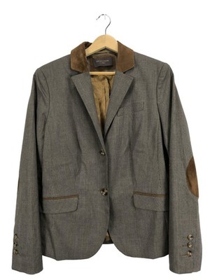 SELECTION BY S.OLIVER Klassischer Blazer Damen Blazer Gr. DE 40 hellgrau