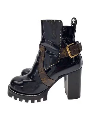 LOUIS VUITTON/Boots/36.5/Black/Enamel/Louis Vuitton